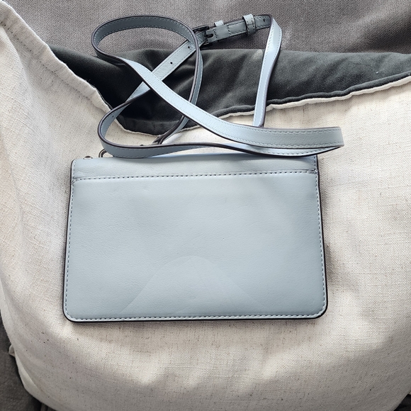 Michael Kors Pale Blue Leather Studded Crossbody - Picture 3 of 3